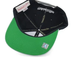 Brooklyn Nets Circle Splash Black Snapback - Mitchell & Ness