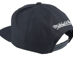 Brooklyn Nets Conference Patch Black Snapback - Mitchell & Ness