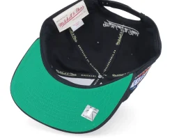 Brooklyn Nets Conference Patch Black Snapback - Mitchell & Ness