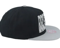 Brooklyn Nets Cross Check Black Snapback - Mitchell & Ness