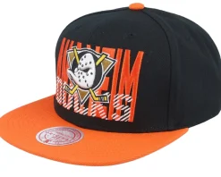 Brooklyn Nets Cross Check Black Snapback - Mitchell & Ness