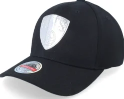 Brooklyn Nets Cyber Red Snapback Black Adjustable - Mitchell & Ness