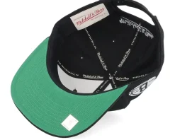 Brooklyn Nets Double Up Black Snapback - Mitchell & Ness