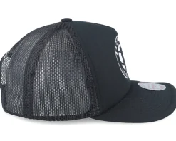 Brooklyn Nets Evergreen Black Trucker - Mitchell & Ness