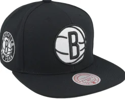 Brooklyn Nets Evergreen Black/White Snapback - Mitchell & Ness