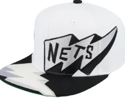 Brooklyn Nets Fast Times White Snapback - Mitchell & Ness