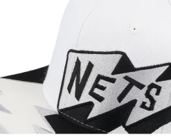 Brooklyn Nets Fast Times White Snapback - Mitchell & Ness