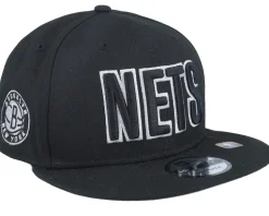 Brooklyn Nets 9FIFTY NBA Statement 22 Black Snapback - Mitchell & Ness