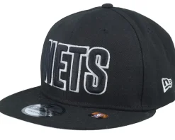Brooklyn Nets 9FIFTY NBA Statement 22 Black Snapback - Mitchell & Ness