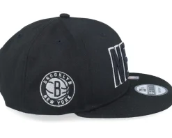 Brooklyn Nets 9FIFTY NBA Statement 22 Black Snapback - Mitchell & Ness