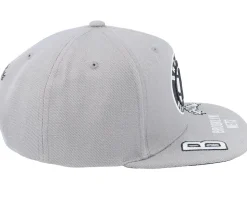 Brooklyn Nets Front Face Grey Snapback - Mitchell & Ness