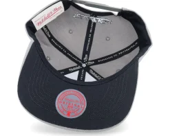 Brooklyn Nets Front Face Grey Snapback - Mitchell & Ness