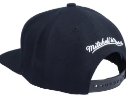 Brooklyn Nets Front Post White/Black Snapback - Mitchell & Ness