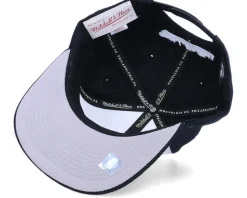 Brooklyn Nets Front Post White/Black Snapback - Mitchell & Ness