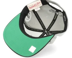 Brooklyn Nets Half & Half Grey/Black Snapback - Mitchell & Ness