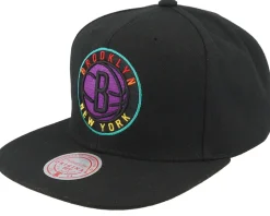 Brooklyn Nets High Grade Black Snapback - Mitchell & Ness