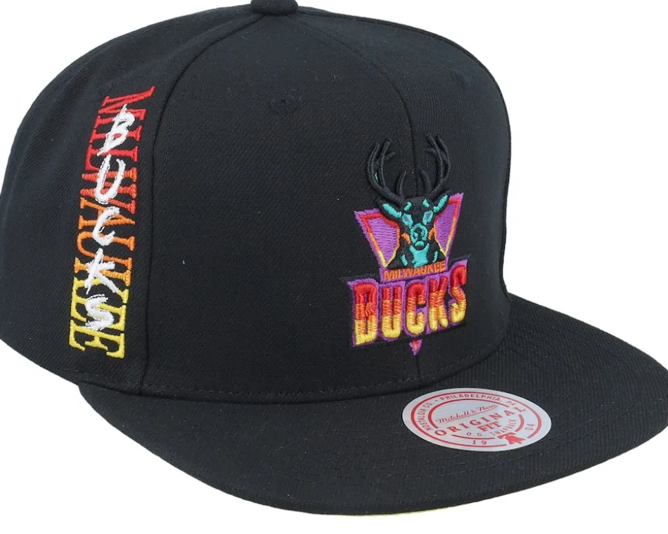 Brooklyn Nets High Grade Black Snapback - Mitchell & Ness