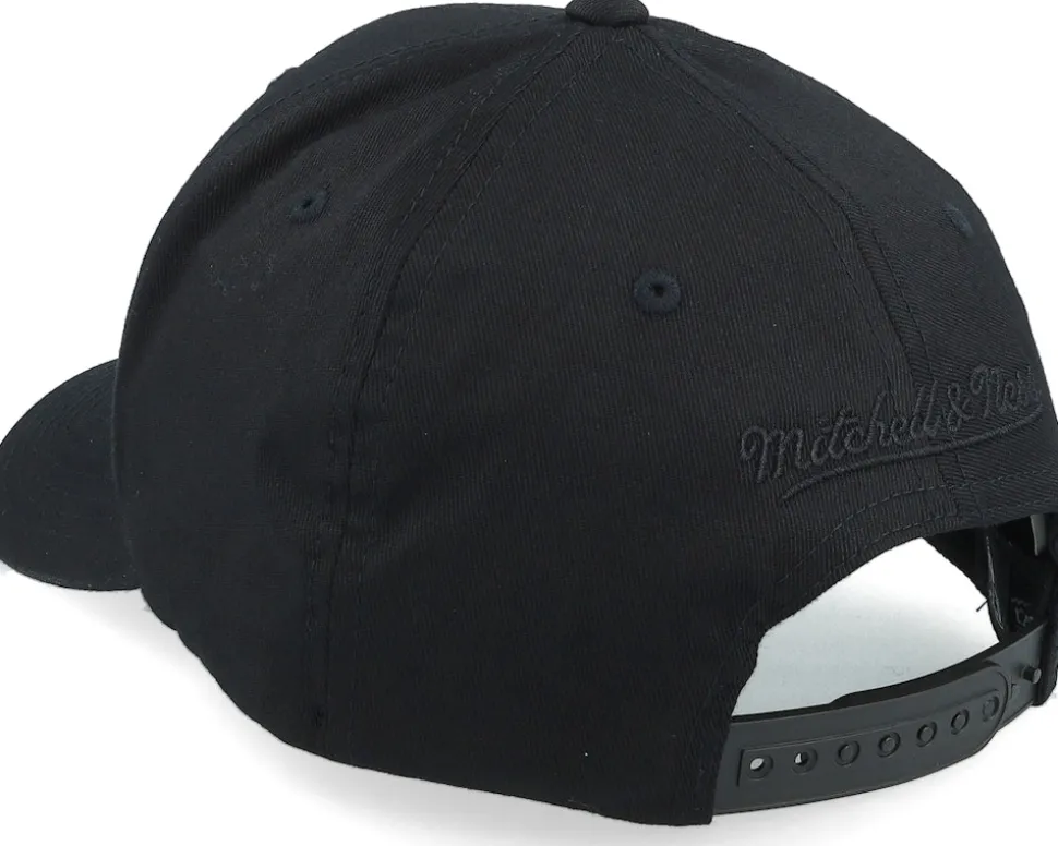 Brooklyn Nets Metallic Weald Black Adjustable - Mitchell & Ness