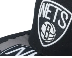 Brooklyn Nets Munch Time Black Snapback - Mitchell & Ness