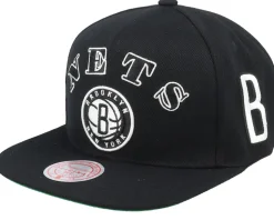 Brooklyn Nets My Squad Black Snapback - Mitchell & Ness