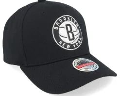 Brooklyn Nets NBA Logo Black Adjustable - Mitchell & Ness