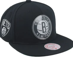 Brooklyn Nets Now You See Me Black Snapback - Mitchell & Ness