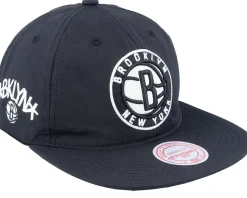 Brooklyn Nets Nylon Szn Deadstock Black Snapback - Mitchell & Ness