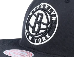 Brooklyn Nets Nylon Szn Deadstock Black Snapback - Mitchell & Ness