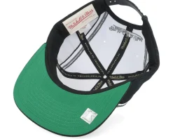 Brooklyn Nets Overhead White Snapback - Mitchell & Ness