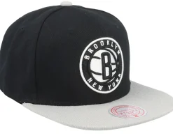 Brooklyn Nets Patch Overload Black/Grey Snapback - Mitchell & Ness