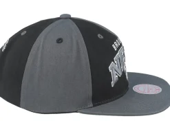 Brooklyn Nets Pinwheel Of Fortune Grey/Black Snapback - Mitchell & Ness