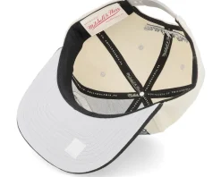 Brooklyn Nets Pop Panel Off White/Black Snapback - Mitchell & Ness