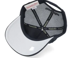 Brooklyn Nets Rock On Black Trucker - Mitchell & Ness