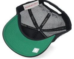 Brooklyn Nets Satin Black Trucker - Mitchell & Ness