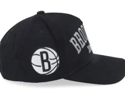 Brooklyn Nets Shady Suede Pro Black A-frame Adjustable - Mitchell & Ness