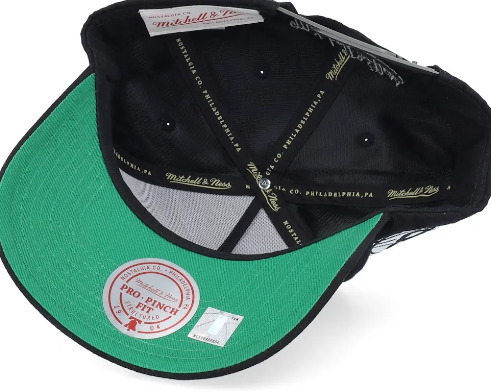 Brooklyn Nets Shady Suede Pro Black A-frame Adjustable - Mitchell & Ness