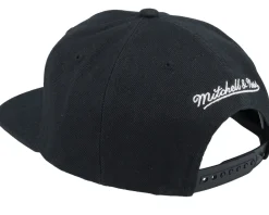 Brooklyn Nets Side Jam Black Snapback - Mitchell & Ness