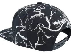 Brooklyn Nets Storm Season Black Snapback - Mitchell & Ness