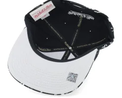 Brooklyn Nets Storm Season Black Snapback - Mitchell & Ness