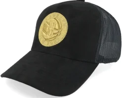 Brooklyn Nets Suede Black Trucker - Mitchell & Ness