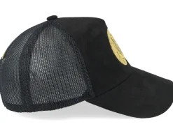 Brooklyn Nets Suede Black Trucker - Mitchell & Ness