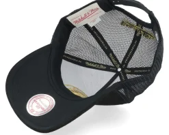 Brooklyn Nets Suede Black Trucker - Mitchell & Ness