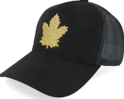 Brooklyn Nets Suede Black Trucker - Mitchell & Ness