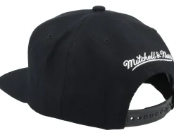 Brooklyn Nets Tapestry Black/White Snapback - Mitchell & Ness