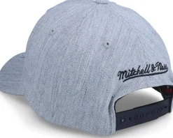 Brooklyn Nets Team Heather Grey Heather Grey Adjustable - Mitchell & Ness