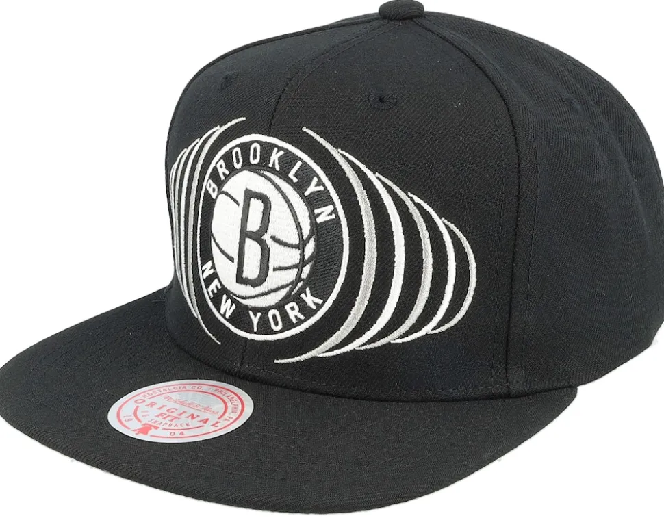 Brooklyn Nets Team Vibes Black Snapback - Mitchell & Ness