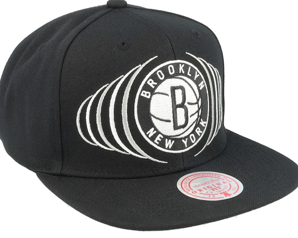 Brooklyn Nets Team Vibes Black Snapback - Mitchell & Ness