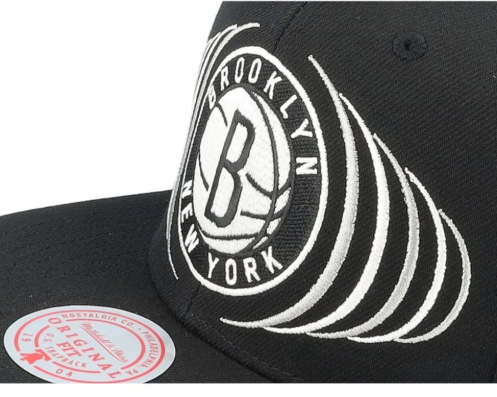 Brooklyn Nets Team Vibes Black Snapback - Mitchell & Ness
