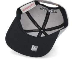 Brooklyn Nets Top Letter Grey Snapback - Mitchell & Ness