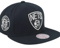 Brooklyn Nets Watch Me Shine Black Snapback - Mitchell & Ness